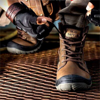 Factory direct high-top men’s protective work boots
