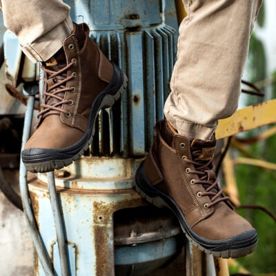 Factory direct high-top men’s protective work boots