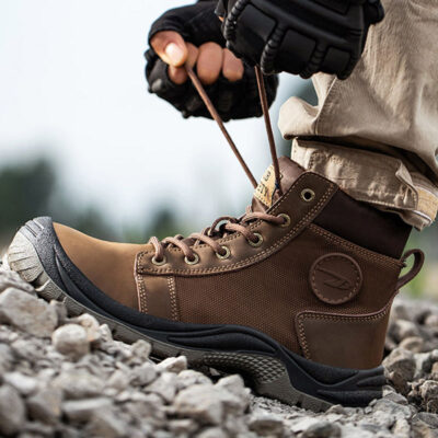 Factory direct high-top men’s protective work boots