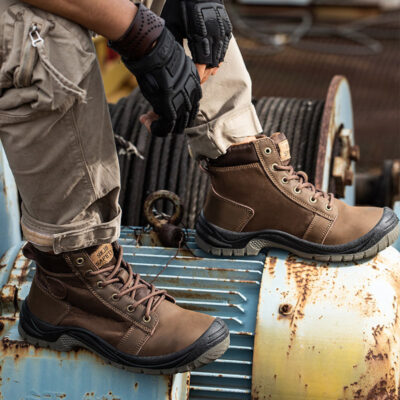 Factory direct high-top men’s protective work boots
