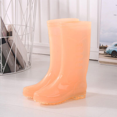Custom candy color waterproof rain boots stylish design