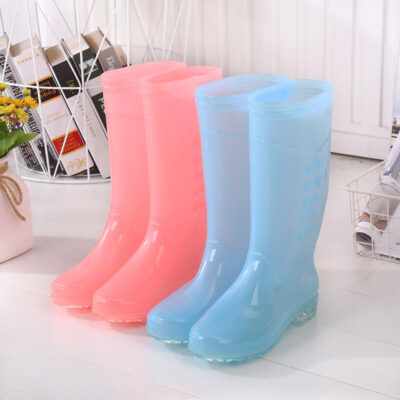 Custom candy color waterproof rain boots stylish design