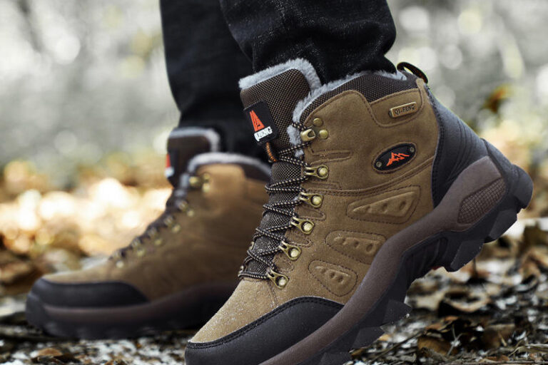 Custom waterproof high-top outdoor hiking boots