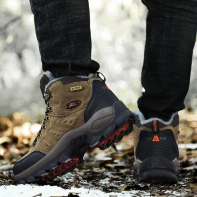 Custom waterproof high-top outdoor hiking boots