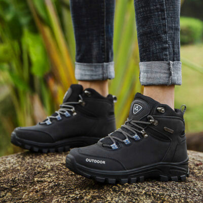 Comfortable non-slip hiking boots for outdoor use