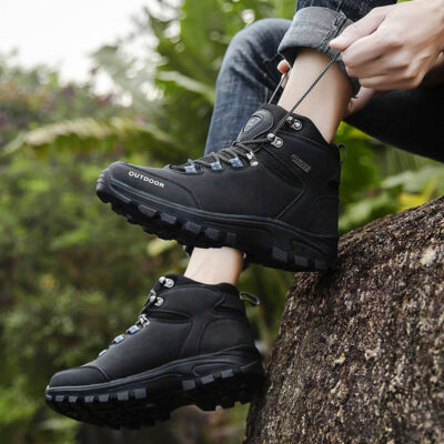 Comfortable non-slip hiking boots for outdoor use