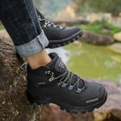 Comfortable non-slip hiking boots for outdoor use