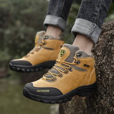 Comfortable non-slip hiking boots for outdoor use
