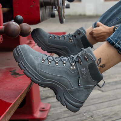 Men’s industrial construction safety boots bulk
