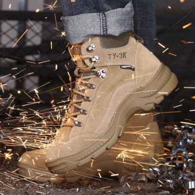 Men’s industrial construction safety boots bulk