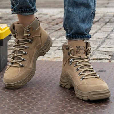 Men’s industrial construction safety boots bulk