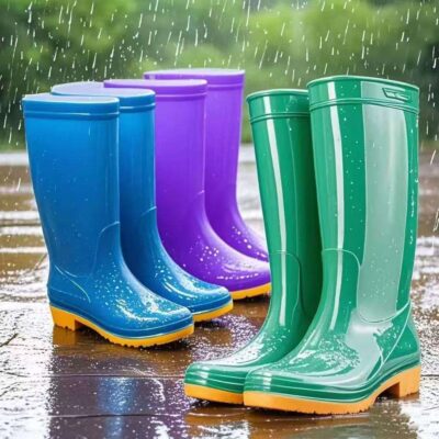Waterproof slip-resistant outdoor adult rain boots