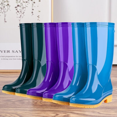 Waterproof slip-resistant outdoor adult rain boots
