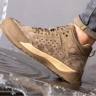 Men’s waterproof oil-resistant safety boots wholesale