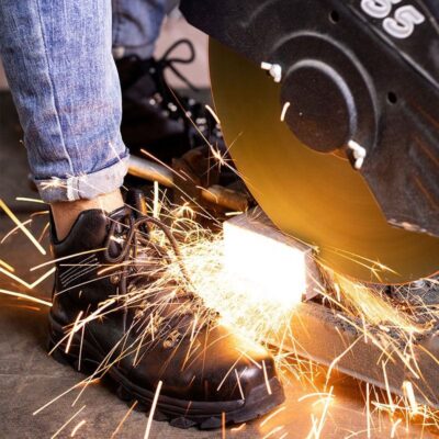 Waterproof anti-puncture slip-resistant work boots wholesale