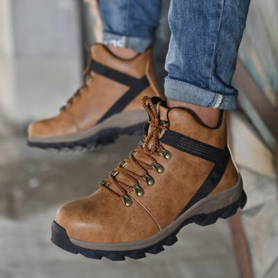 Waterproof anti-puncture slip-resistant work boots wholesale