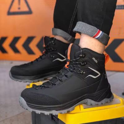 Industrial slip-resistant men and women safety boots supplier