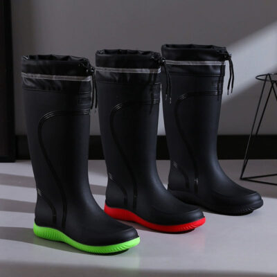 Men’s stylish non-slip outdoor rain boots factory