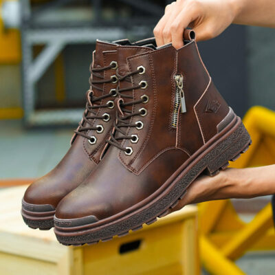 Stylish men’s safety work boots supplier