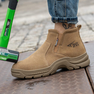Men’s industrial slip-resistant safety boots manufacturer