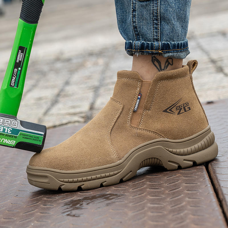 Men’s industrial slip-resistant safety boots manufacturer