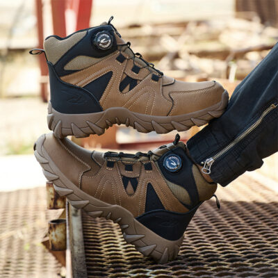 Factory direct anti-puncture slip-resistant men’s work boots