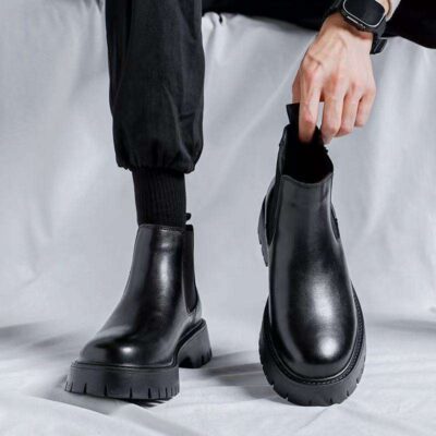 High-quality men’s winter leather boots manufacturer