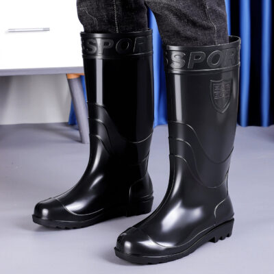 Durable men’s work rain boots factory direct supply