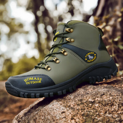 Durable waterproof men’s hiking boots for outdoor use