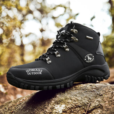 Durable waterproof men’s hiking boots for outdoor use