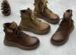 Women’s vintage autumn winter leather boots bulk