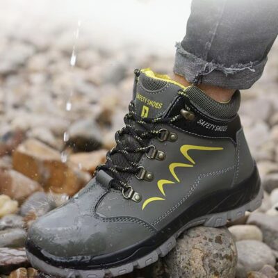 Breathable Winter Safety Boots for Men with Steel Toe