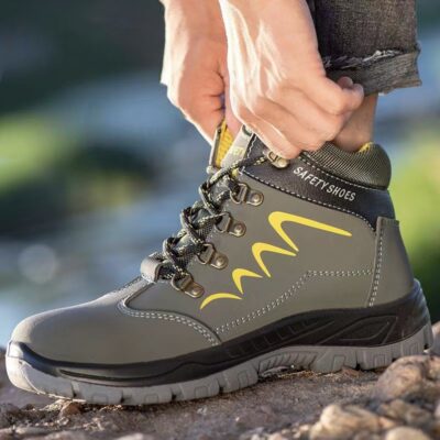 Breathable Winter Safety Boots for Men with Steel Toe