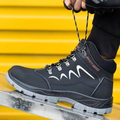 Breathable Winter Safety Boots for Men with Steel Toe