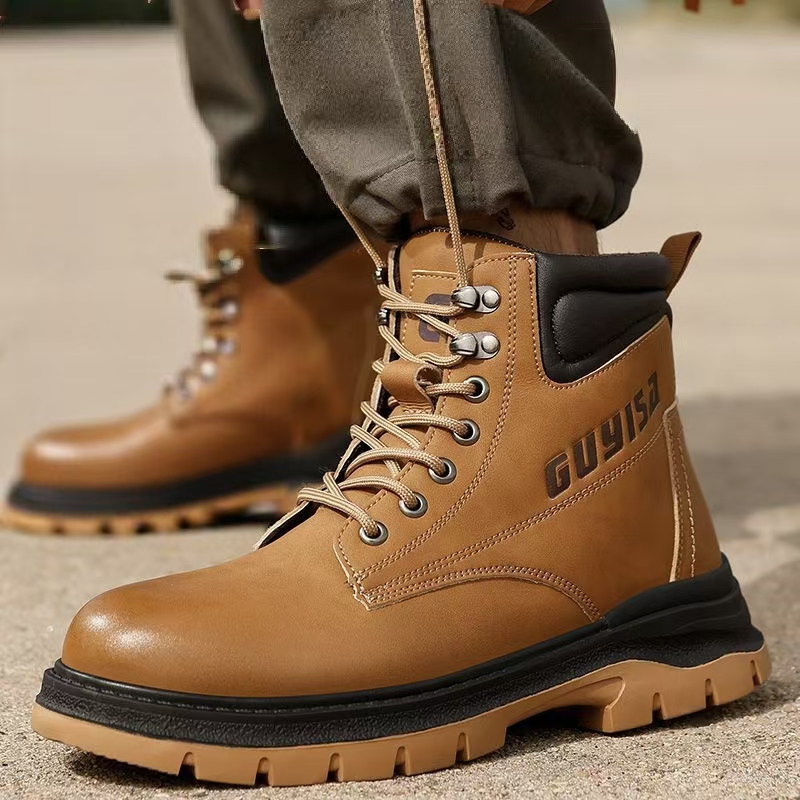 Durable High-Top Waterproof Safety Boots Manufacturer (5) High-Top Waterproof Safety Boots for Men - Puncture & Impact Resistant
