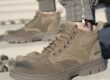 High-Top Soft Sole Safety Boots for Construction
