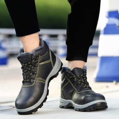 Durable high-top anti-smash men’s work boots