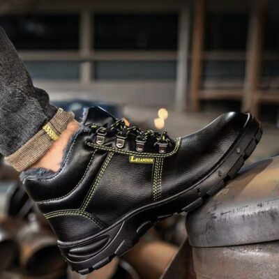 Durable high-top anti-smash men’s work boots