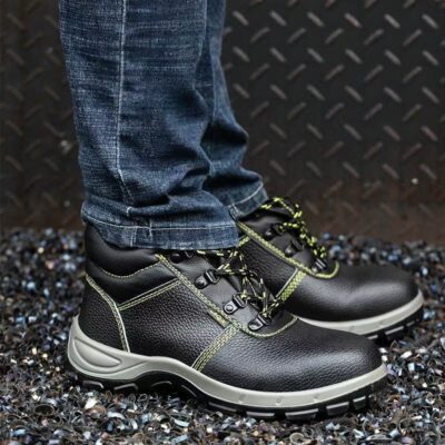 Durable high-top anti-smash men’s work boots