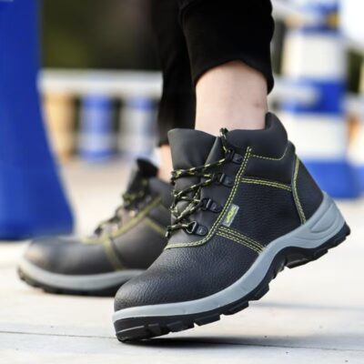 Durable high-top anti-smash men’s work boots