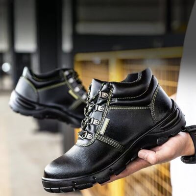 Durable high-top anti-smash men’s work boots