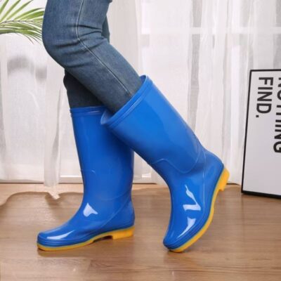 High-Top Waterproof Rain Boots for Women