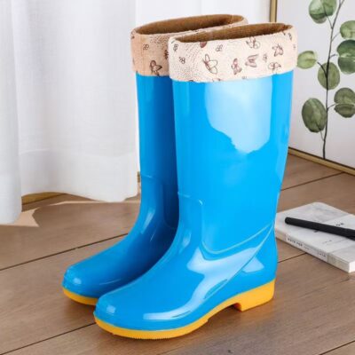 High-Top Waterproof Rain Boots for Women
