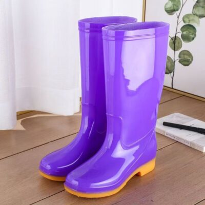 High-Top Waterproof Rain Boots for Women