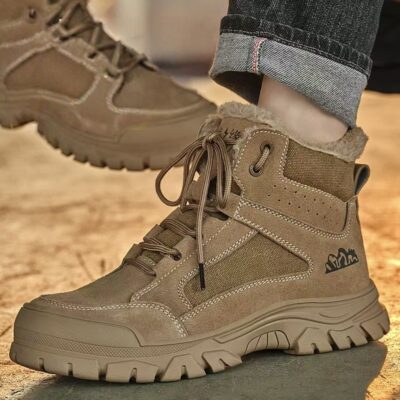 Winter insulated high-top men’s work boots