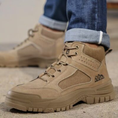 Winter insulated high-top men’s work boots