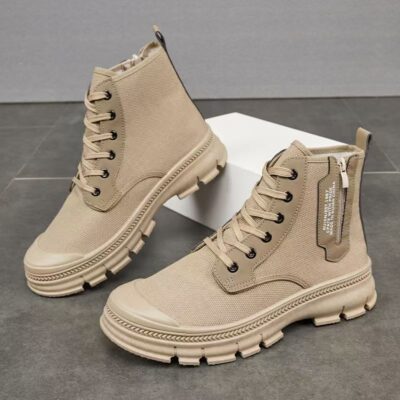 High-top breathable outdoor men’s work boots