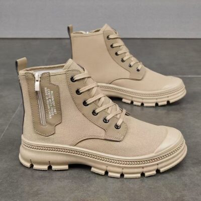 High-top breathable outdoor men’s work boots