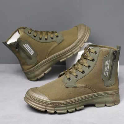 High-top breathable outdoor men’s work boots