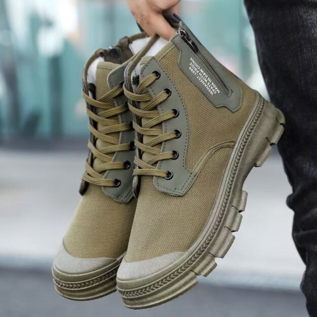 High-top breathable outdoor men’s work boots